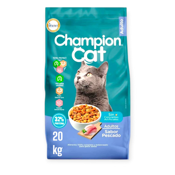 Champion Cat adultos pescado 20 kg