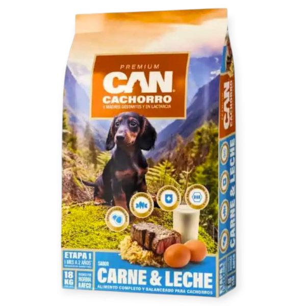 Can Cachorro Carne y leche 18 kg